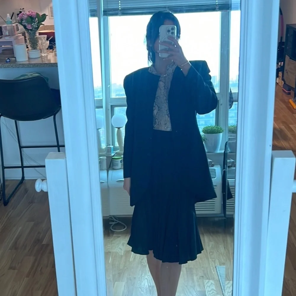 Vintage Christian Dior blazer skirt set